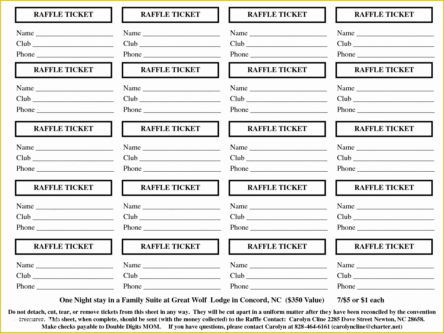 Fundraiser Tickets Template Free Of 11 Free Printable Raffle Ticket Template