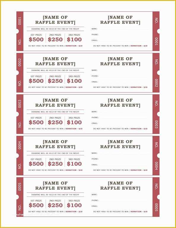 Fundraiser Tickets Template Free Of 25 Best Ideas About Raffle Tickets On Pinterest
