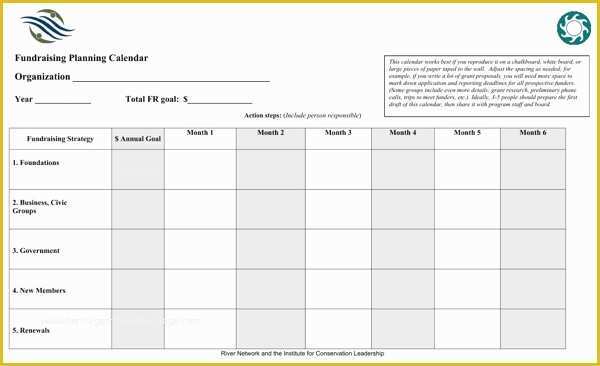 Fundraising Calendar Template Free Of Download Fundraising Planning Calendar for Free