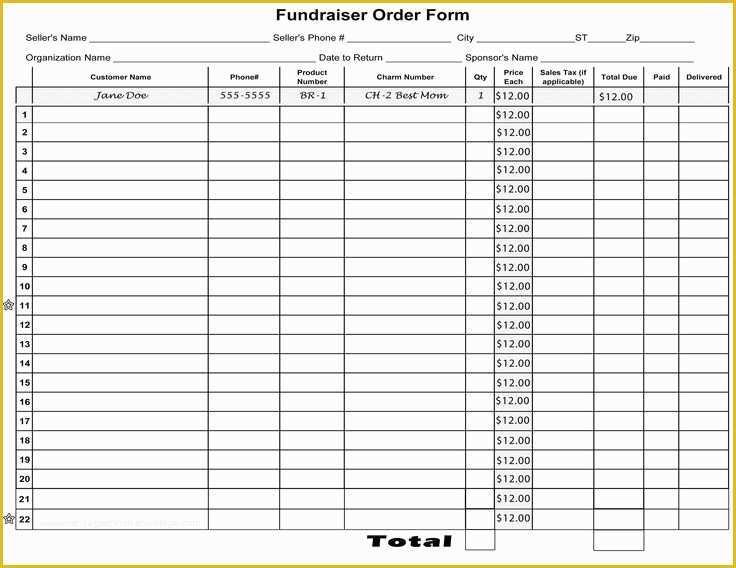 Fundraising forms Templates Free Of 6 Best Of Free Printable Fundraiser forms Hoagie