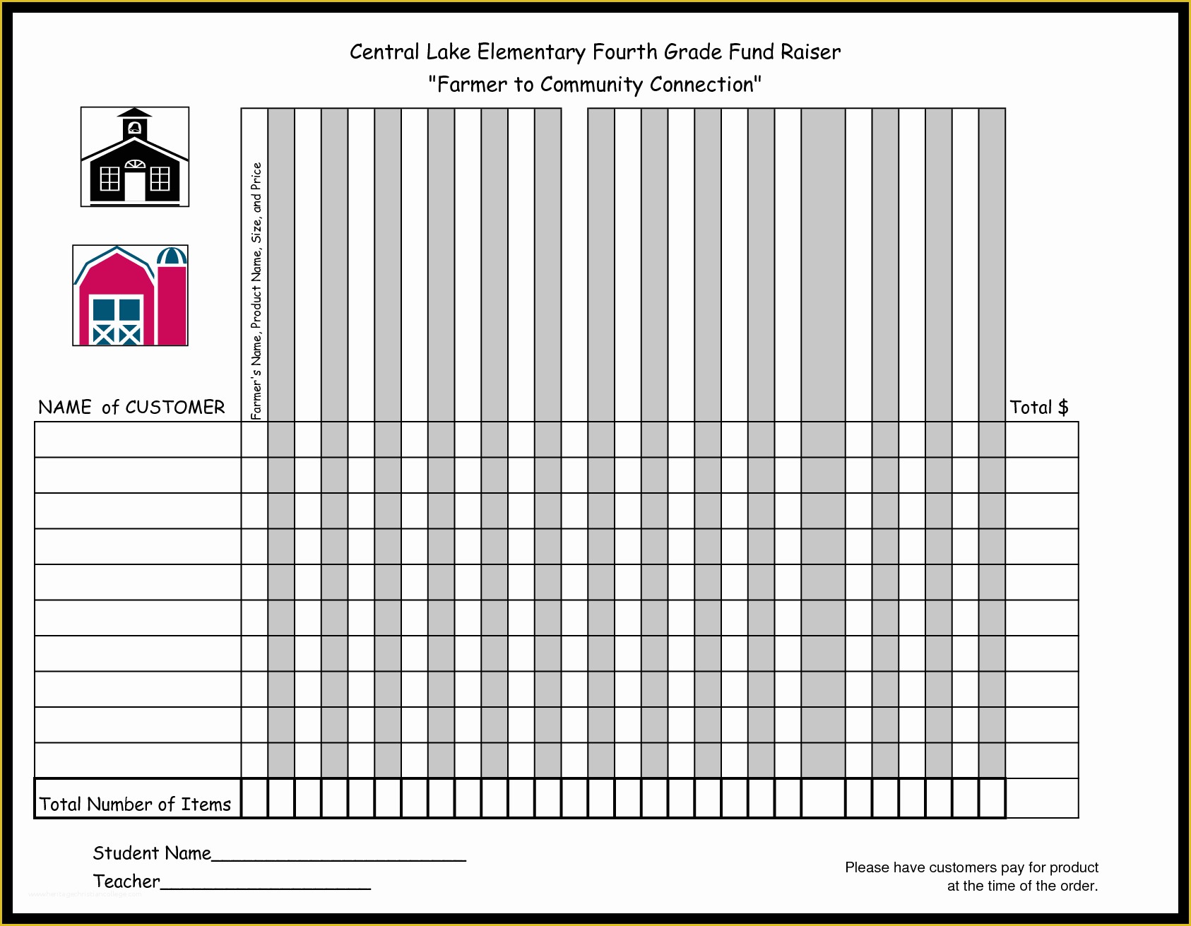 Fundraising forms Templates Free Of Blank order form Template Mughals