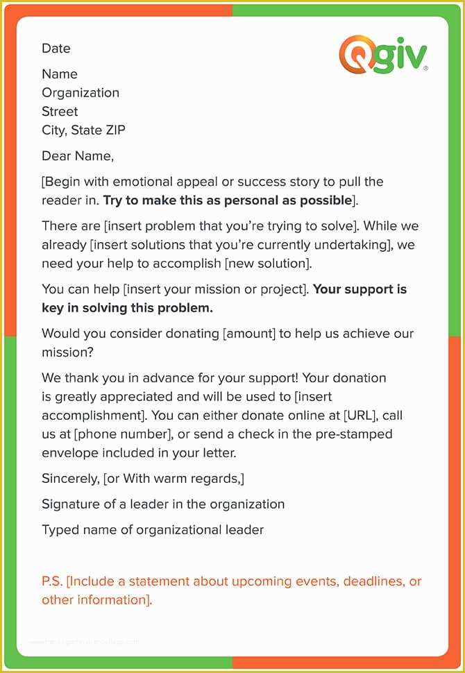 Fundraising Letter Templates Free Of 9 Awesome and Effective Fundraising Letter Templates