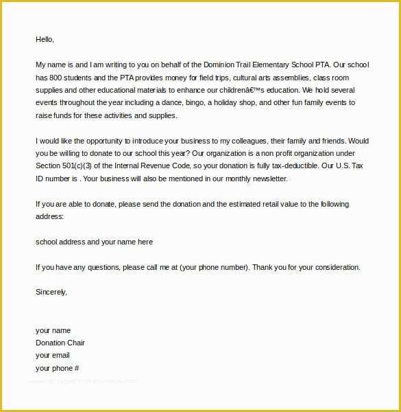 Fundraising Letter Templates Free Of 9 Fundraising Letter Templates Free Sample Example