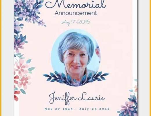 Funeral Announcement Template Free Of 13 Funeral Announcement Template Free Steamtraaleren