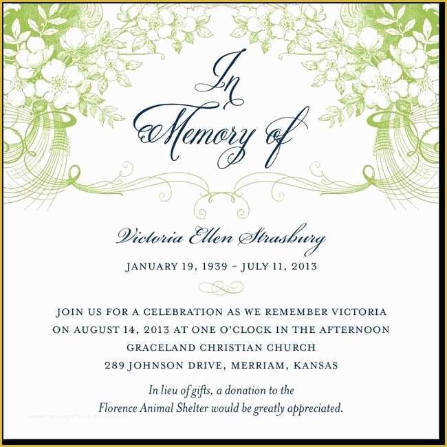 Funeral Announcement Template Free Of 27 Best Memorial Announcements Images On Pinterest
