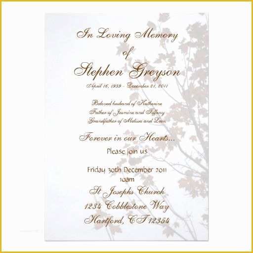 Funeral Announcement Template Free Of Downloadable Funeral Bulletin Covers