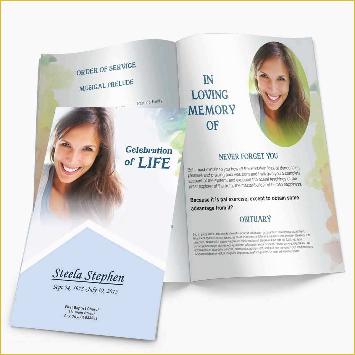 Funeral Booklet Template Free Download Of Beautiful Free Obituary Program Template Download