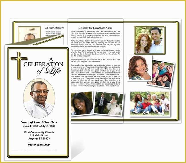 Funeral Brochure Template Free Of 1000 Ideas About order Service Template On Pinterest
