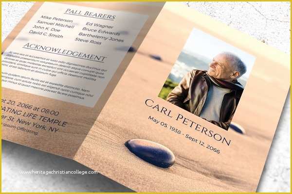 Funeral Brochure Template Free Of 17 Memorial Brochure Templates