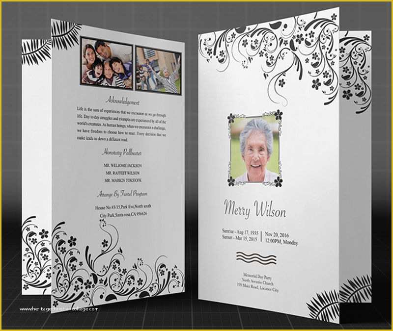 Funeral Brochure Template Free Of 37 Funeral Brochure Templates Free Word Psd Pdf Example