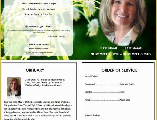 Funeral Brochure Template Free Of the Funeral Memorial Program Blog Free Funeral Program