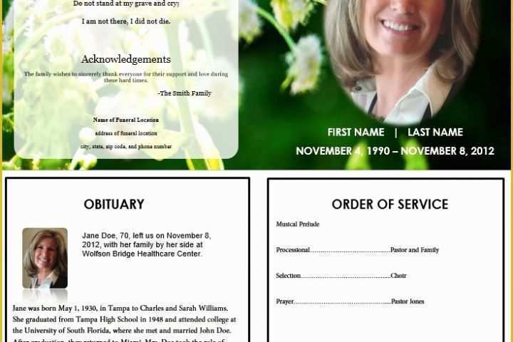 Funeral Brochure Template Free Of the Funeral Memorial Program Blog Free Funeral Program