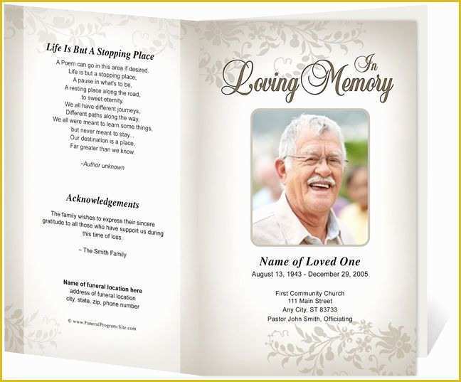 Funeral Program Template Publisher Free Of 218 Best Images About Creative Memorials with Funeral