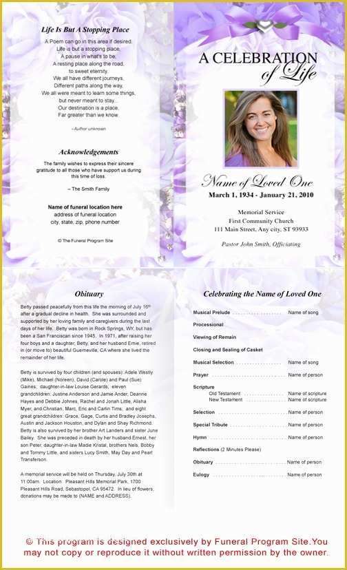 Funeral Program Template Publisher Free Of Best S Of Template Funeral Program Free Sample