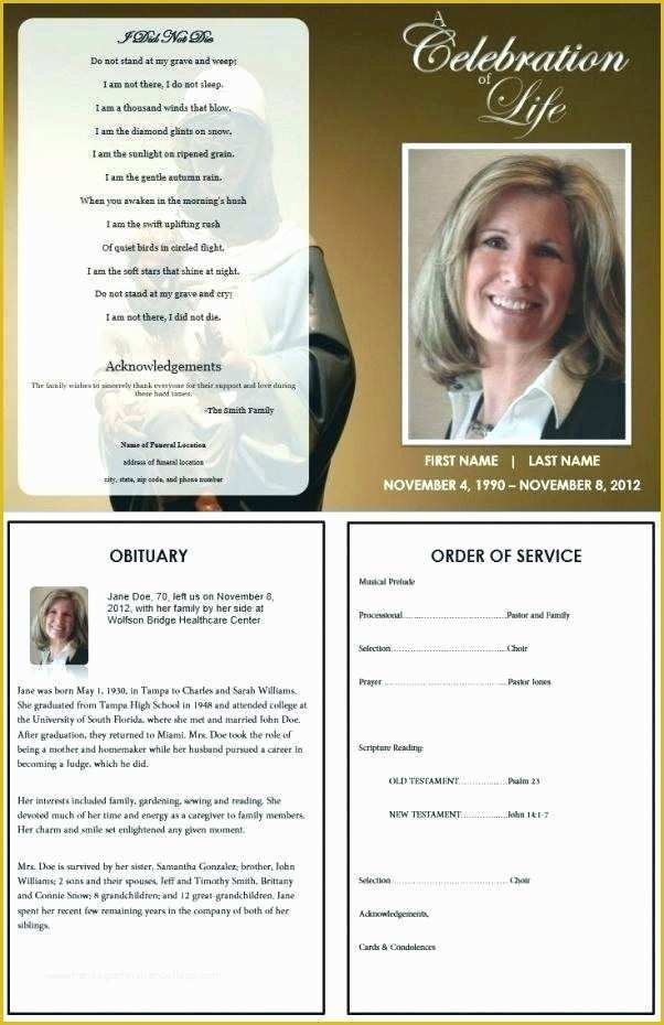 Funeral Program Template Publisher Free Of Free Funeral Program Template Microsoft Publisher Download