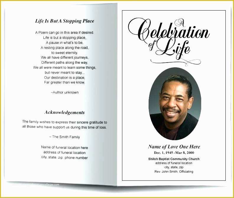 Funeral Program Template Publisher Free Of Free Funeral Program Template Microsoft Publisher