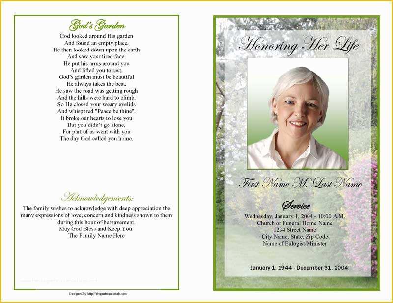 Funeral Program Template Publisher Free Of Funeral Program Template