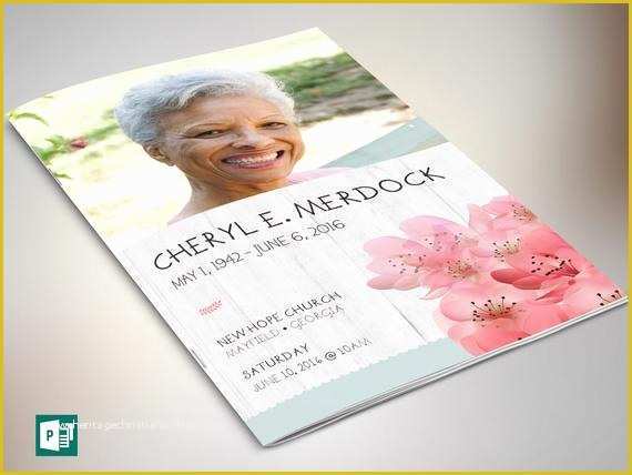 Funeral Program Template Publisher Free Of Magnolia Funeral Program Publisher Template