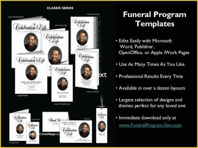 Funeral Program Template Publisher Free Of Printable Funeral Programs Templates