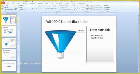 Funnel Ppt Template Free Of Free 3d Funnel Diagram Template for Powerpoint Presentations