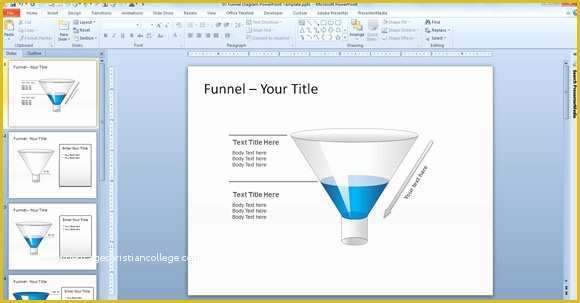 Funnel Ppt Template Free Of Free Editable Funnel Diagram for Powerpoint