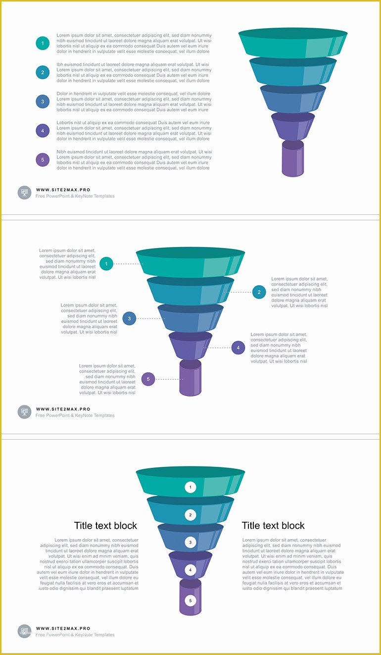 Funnel Ppt Template Free Of Funnel Diagram Ppt Type 2 螺旋階梯標示01