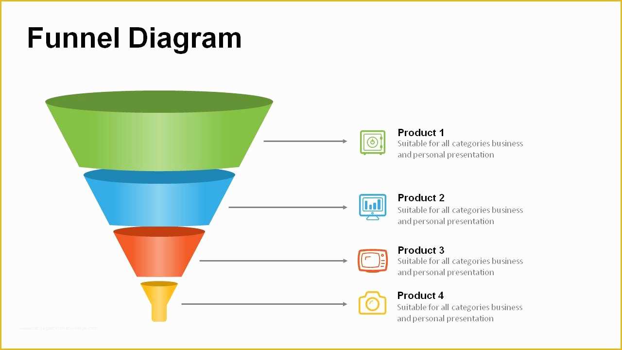 Funnel Ppt Template Free Of Funnel Diagram Templates for Marketing Professionals