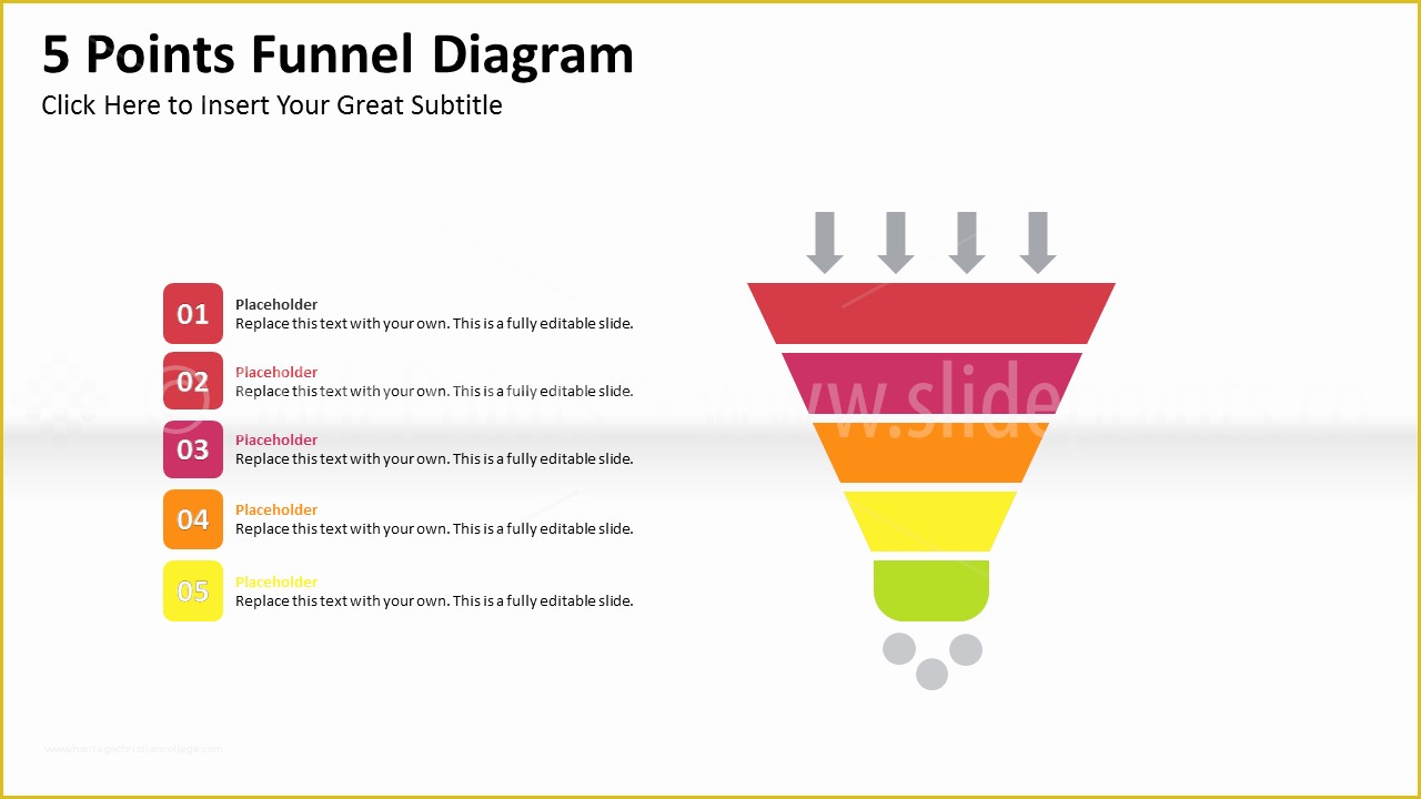 Funnel Ppt Template Free Of Funnel Diagrams Powerpoint