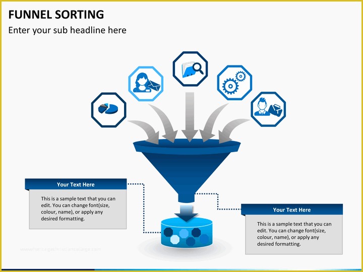 Funnel Ppt Template Free Of Funnel sorting Powerpoint Template