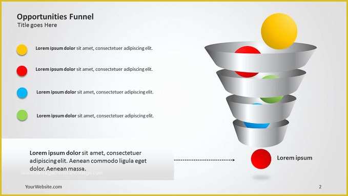 Funnel Ppt Template Free Of Opportunities Funnel Ppt Diagram Slide Ocean