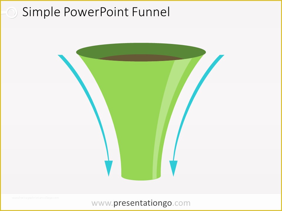 Funnel Ppt Template Free Of Simple Funnel Diagram for Powerpoint Presentationgo