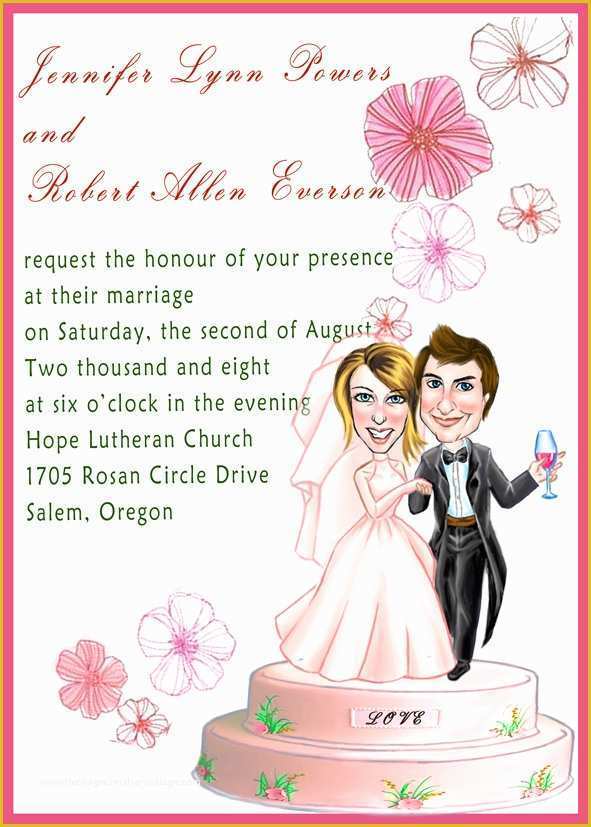 Funny Wedding Invitation Templates Free Of Fun Wedding Invitation Wording Samples