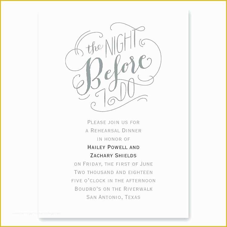 Funny Wedding Invitation Templates Free Of Rehearsal Dinner Template with Free Wedding S