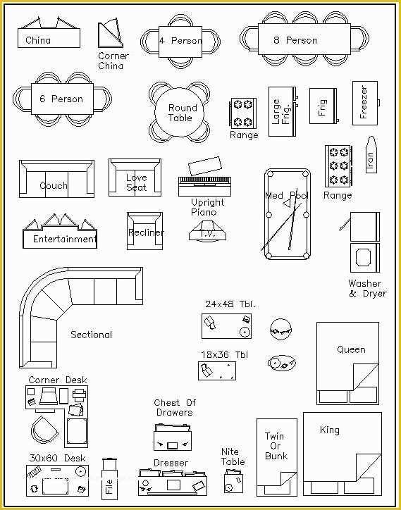 Furniture Placement Templates Free Of Free Printable Furniture Templates