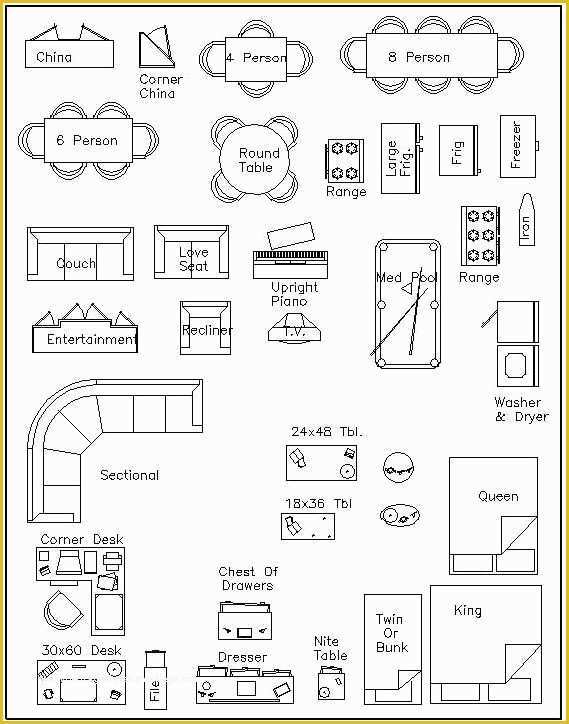Furniture Placement Templates Free Of Free Printable Furniture Templates