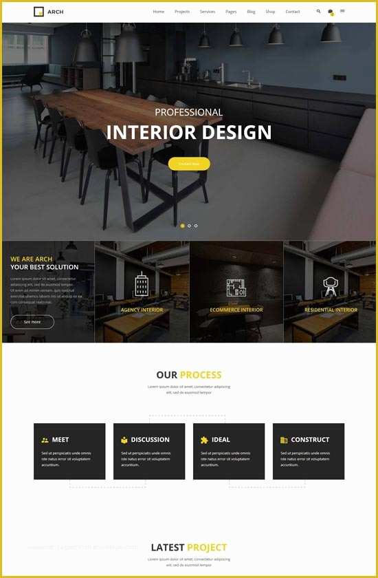 Furniture Website Templates Free Download Of 50 Interior Design & Furniture Website Templates