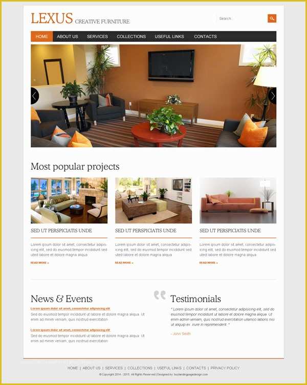Furniture Website Templates Free Download Of Download Website Template Psd to Create Beautiful Website