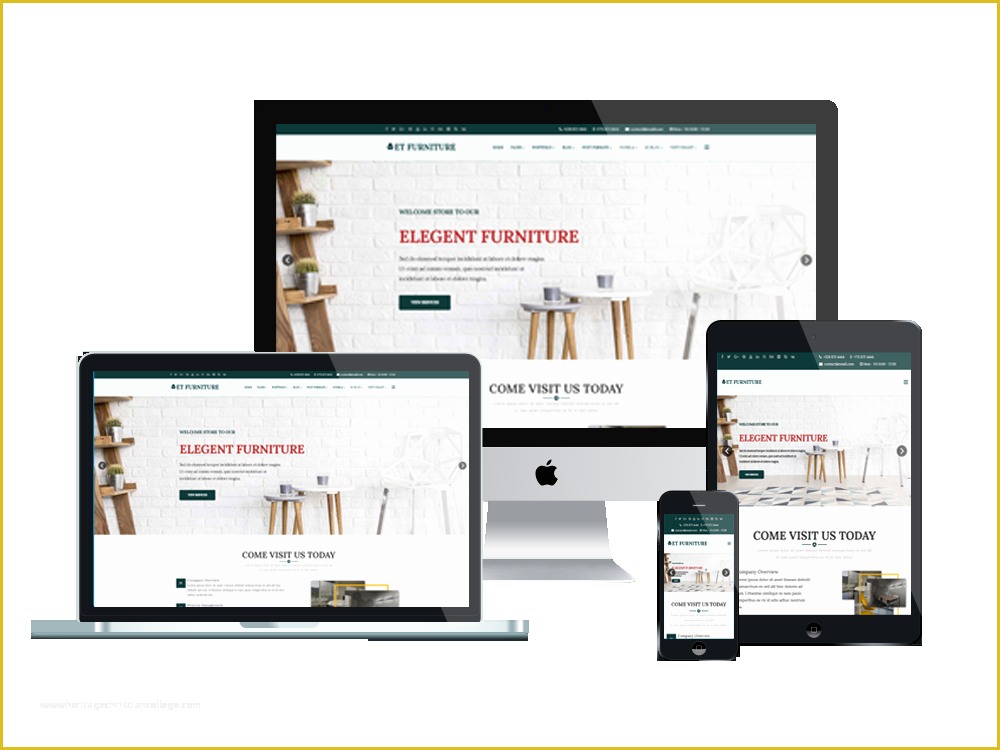 Furniture Website Templates Free Download Of Et Furniture – Free Responsive Furniture Website Templates