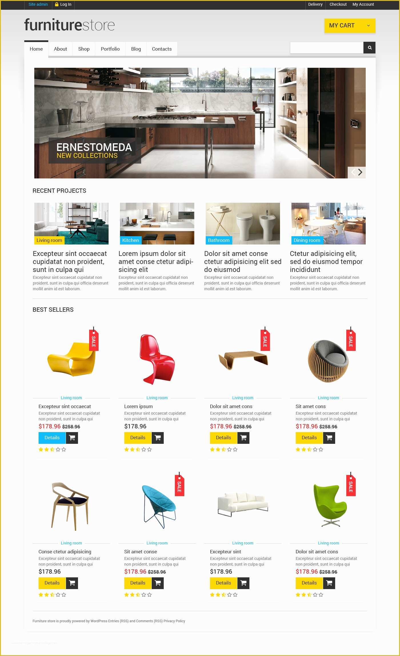 Furniture Website Templates Free Download Of fortable Furniture Woo Merce theme