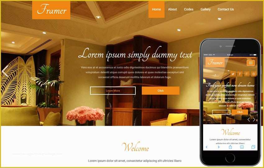 Furniture Website Templates Free Download Of Framer A Interior Architects Multipurpose Flat Bootstrap