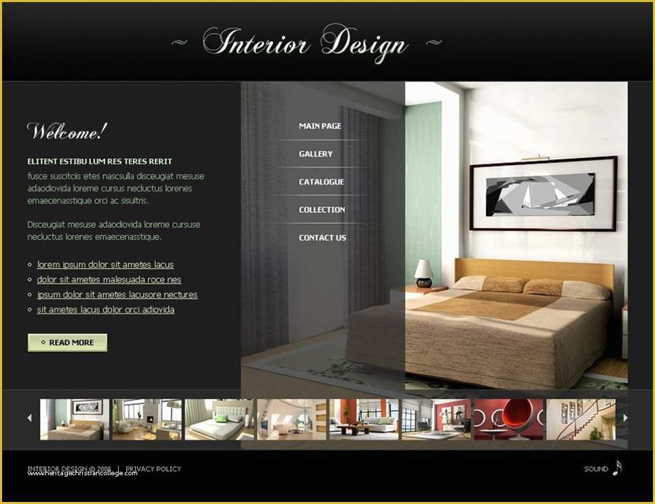 Furniture Website Templates Free Download Of Free Interior Design and Furniture Web Templates