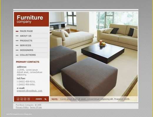 Furniture Website Templates Free Download Of Furniture Flash Template Web Design Templates Website