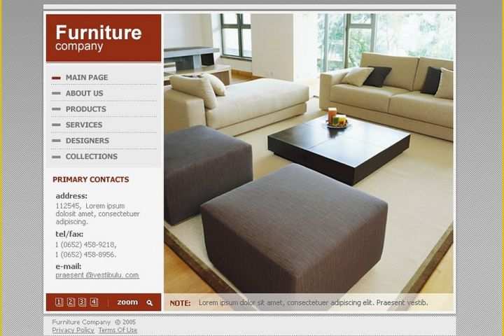 Furniture Website Templates Free Download Of Furniture Flash Template Web Design Templates Website