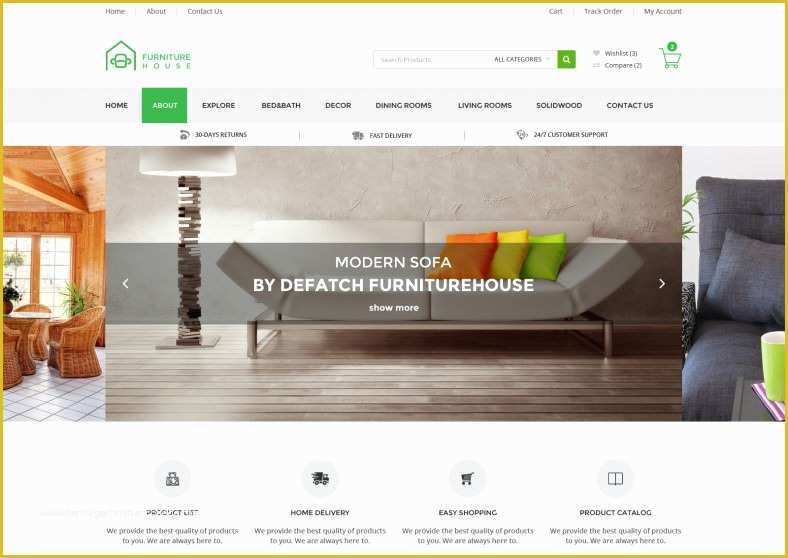Furniture Website Templates Free Download Of Furniture Store Website Template Free Retail