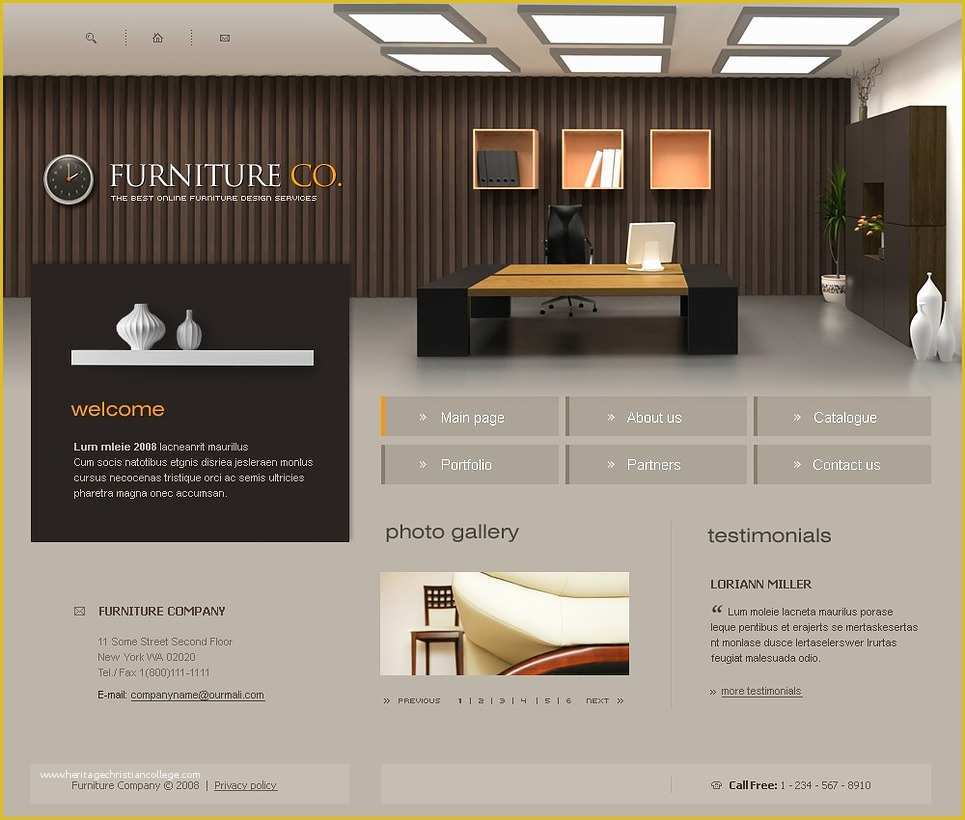 Furniture Website Templates Free Download Of Furniture Website Template Web Design Templates Website