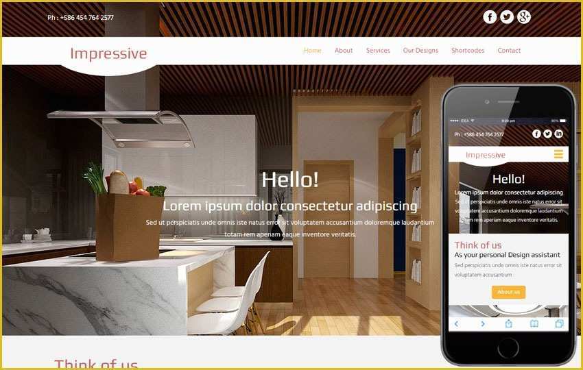 Furniture Website Templates Free Download Of Impressive A Interior Architects Multipurpose Flat