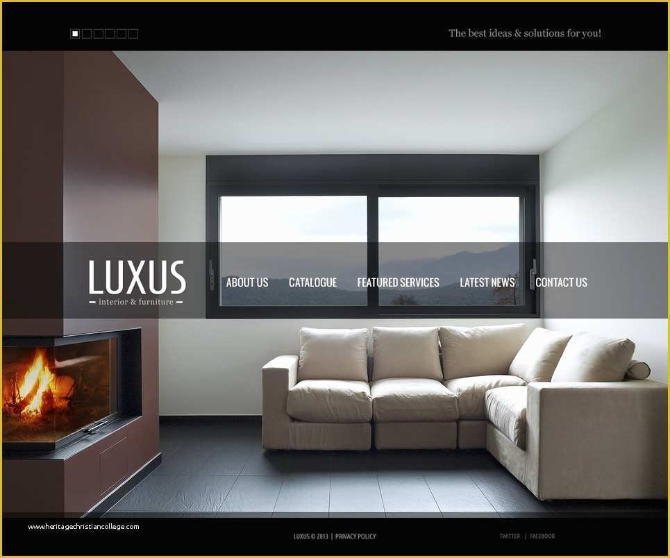 Furniture Website Templates Free Download Of Interior &amp; Furniture Website Template Web Design