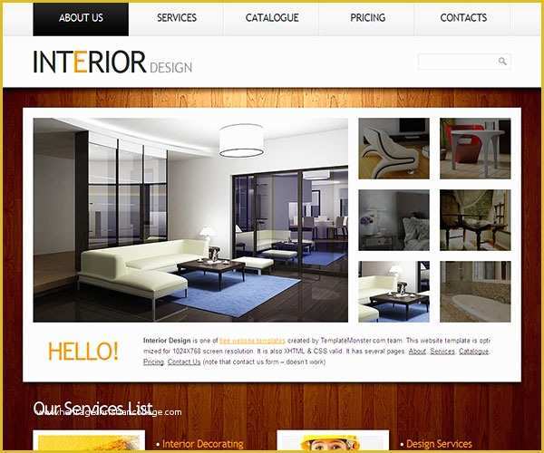 Furniture Website Templates Free Download Of Interior Decoration Website Templates Interior Best