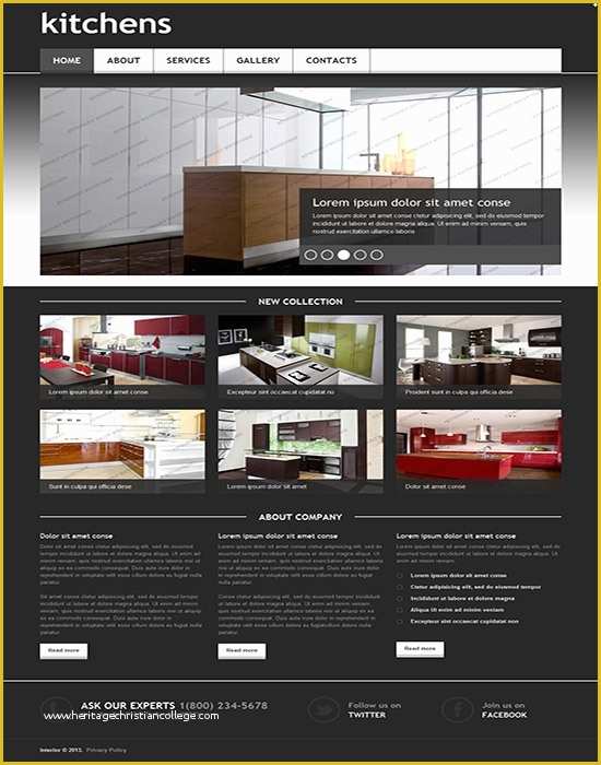 Furniture Website Templates Free Download Of Kitchen Design Website Template Kitchen Decoration