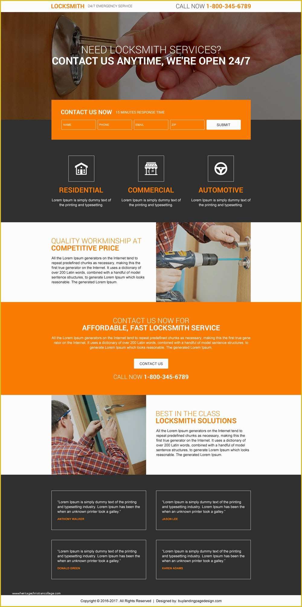 Furniture Website Templates Free Download Of Landing Page Design for Locksmiths Leads 6